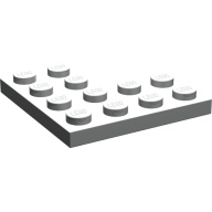 Lego destička 4x4 roh, světle šedá (263902, 4189309)